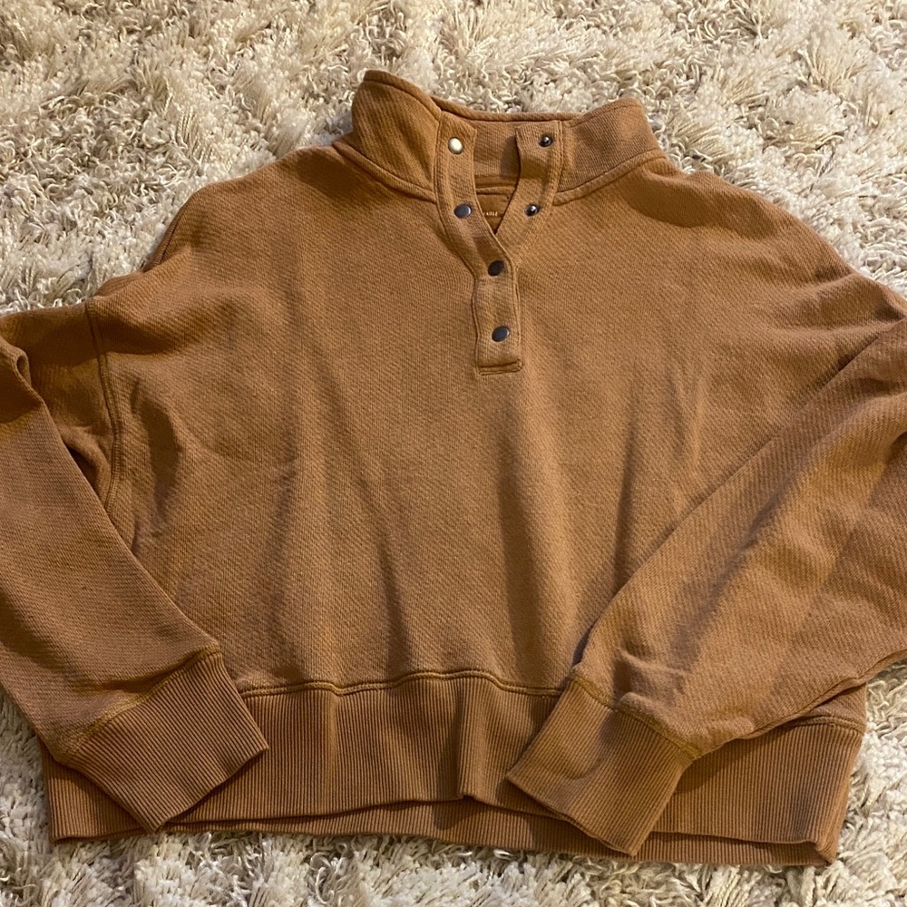 American Eagle Outfitters Brown Crewneck Sweater